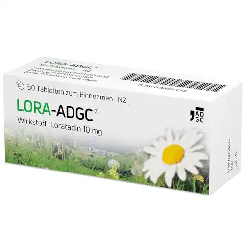 Allergietabletten Lora ADGC, 50 Stück, Antiallergikum zur Linderung von Allergiesymptomen