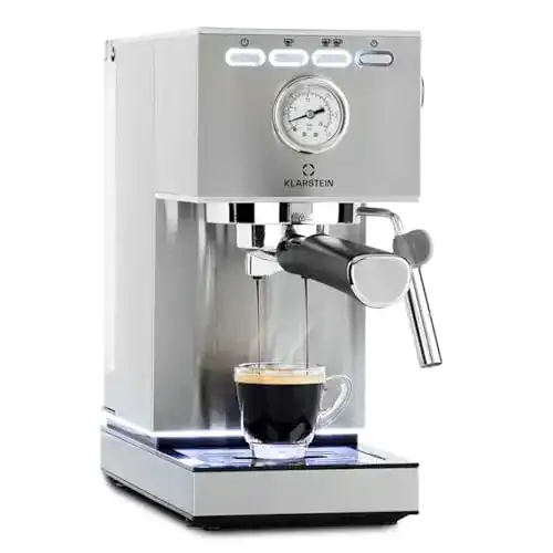 Klarstein Pausa Espressomaschine – Siebträgermaschine mit 1350 Watt
