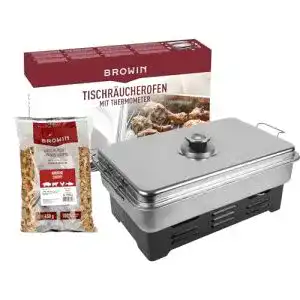 Tischräucherofen Browin ® Edelstahl Tischräucher-Set