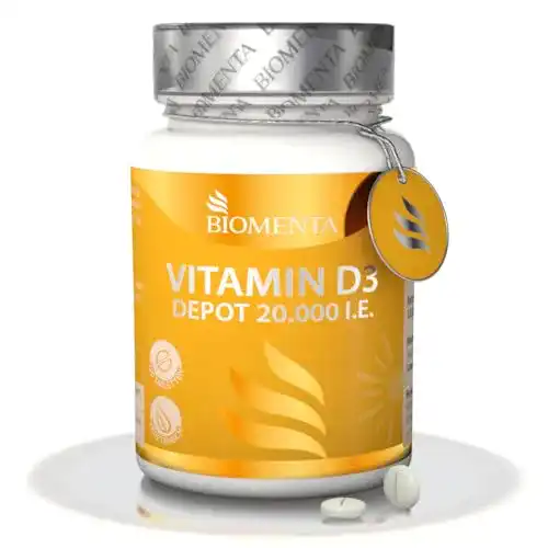 Vitamin D3 Tabletten von BIOMENTA, 120 Stück mit 20.000 IU