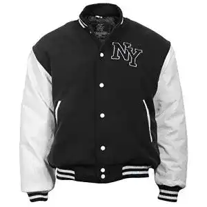 Collegejacke Mil-Tec Herren Ceket-10370002 in Schwarz/Weiß, Größe L