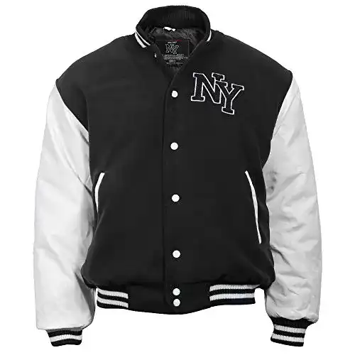 Collegejacke Mil-Tec Herren Ceket-10370002 in Schwarz/Weiß, Größe L