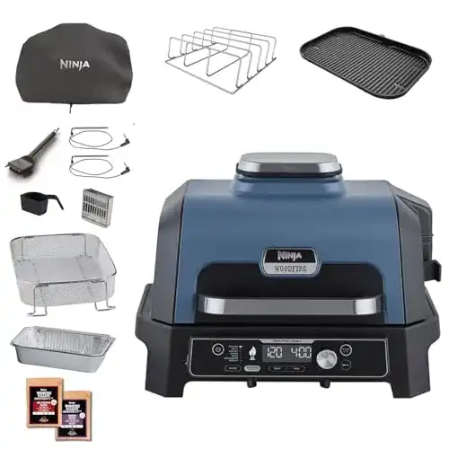 Gas-Smoker Ninja Woodfire Pro Connect XL Elektrischer BBQ Smoker mit App-Steuerung