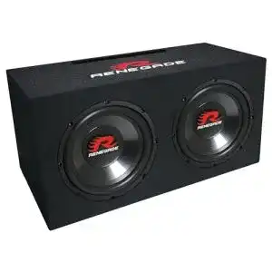 1000 Watt Subwoofer Renegade RXV1002 mit 2×25 cm Treibern