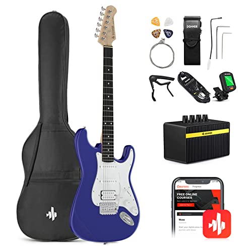 E-Gitarre Donner Set mit S-S-H Pickups und 39 Zoll Größe