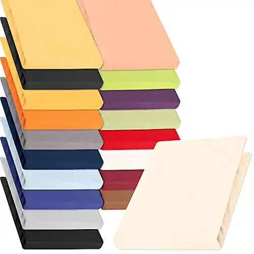 Jersey Spannbettlaken in Natur Beige für Matratzen 140×200-160×220 cm