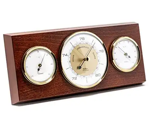 Analoge Wetterstation Fischer 9103-22 im Vintage-Design