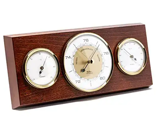 Analoge Wetterstation Fischer 9103-22 im Vintage-Design