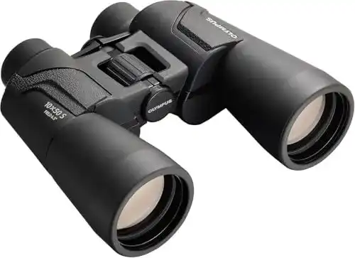 Fernglas 10×50 Olympus S mit Trageriemen und Tasche