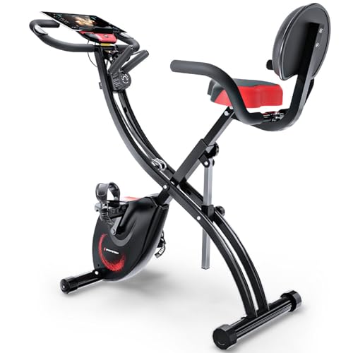 Ergometer Fitness Fahrrad mit Live App und klappbarem Design