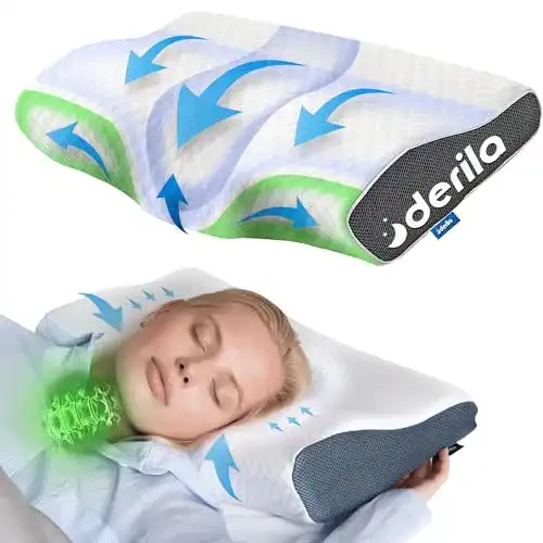 Bauchschläferkissen Derila Memory Foam Kissen Kopfkissen