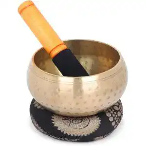 Tibetische Klangschale Zap Impex, 11,4 cm Set mit Schlägel und Kissen