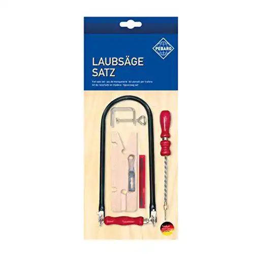 Laubsäge-Set Pebaro 705P, 12-teiliges Set für Laubsägearbeiten