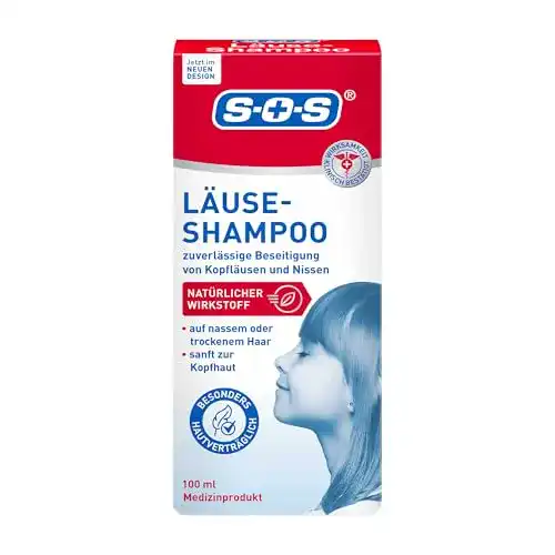 Läusemittel SOS Läuse Shampoo, Beseitigung Nissen, Kopfläuse