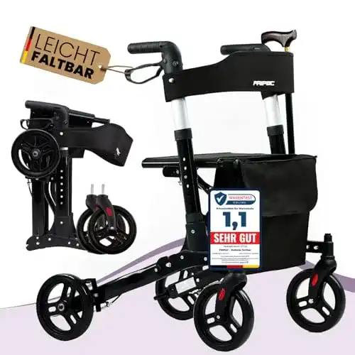 Alu-Rollator Fripac-Medis – Faltbar und leicht für Senioren