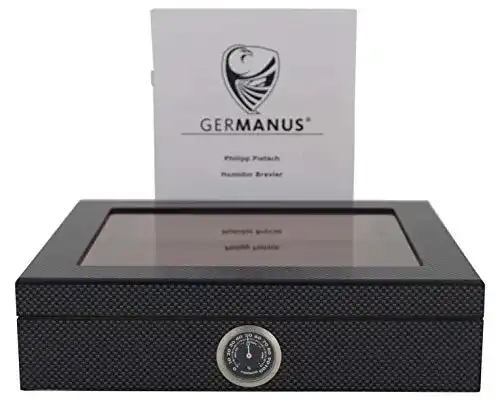 Humidor Germanus Mensalla für 30 Zigarren in Carbonoptik
