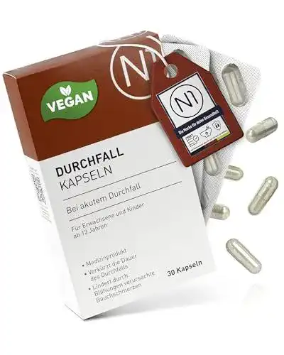 N1 Durchfall Kapseln 30 Stück Medizinprodukt zur Linderung von Durchfall