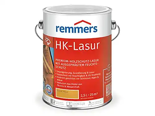 Remmers HK-Lasur 3in1 Eiche hell 2,5 Liter für Holzschutz im Außenbereich
