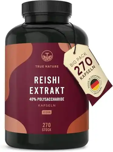 Reishi Kapseln TRUE NATURE Reishi Pilz Extrakt – 270 Kapseln