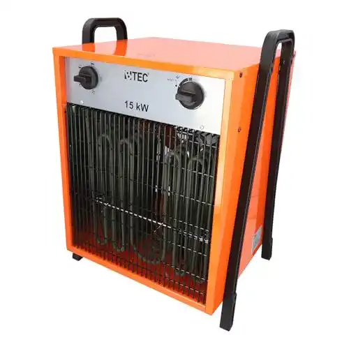 Heizlüfter 15 kW von Btec – Elektroheizer mit 3 Heizstufen und Frostwächter