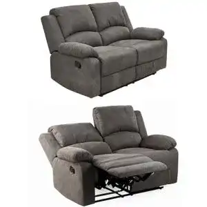 Relaxsofa Luma-Home Zweisitzer mit Relaxfunktion und Tonnentaschenfederkern