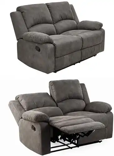 Relaxsofa Luma-Home Zweisitzer mit Relaxfunktion und Tonnentaschenfederkern