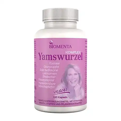 Rotklee-Kapseln Biomenta Yamswurzel Komplex 120 Kapseln