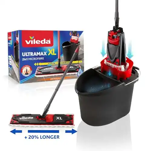 Vileda Ultramax XL 2in1 Bodenwischer Set mit Mikrofaserbezug