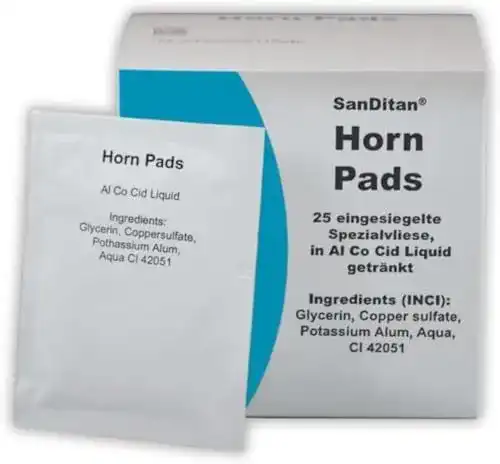 SanDitan Horn Pads für Strahlfäule 25 Pads zur Hufpflege