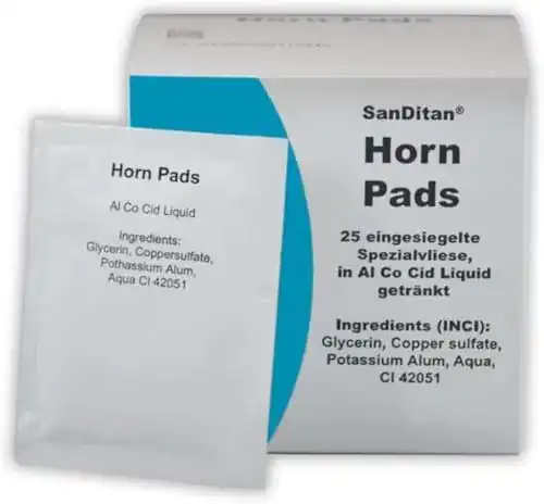 SanDitan Horn Pads für Strahlfäule 25 Pads zur Hufpflege