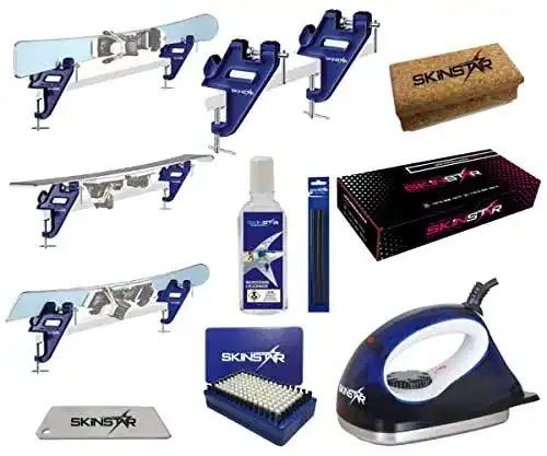 Skiwachs Set SkinStar Starter Kit mit Zubehör für Ski-Pflege