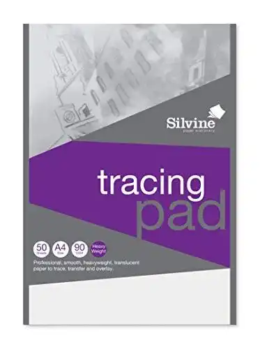 Transparentpapier Silvine Schwergewicht A4 90 g/m², 50 Blatt