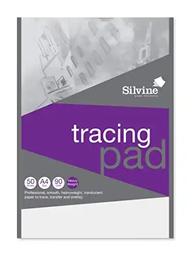 Transparentpapier Silvine Schwergewicht A4 90 g/m², 50 Blatt