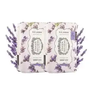 Französische Seife Panier des Sens Lavendelblau 2x200g