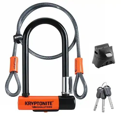 Kryptonite Evolution Mini 7 Fahrradschloss mit Kabel Kryptoflex