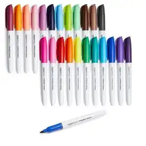 Amazon Basics Permanent Marker Set, 24 Stück, sortiert