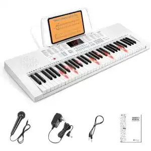 Keyboard mit Leuchttasten von Vangoa Elektronische Klaviertastatur