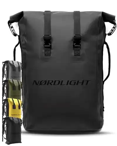Rucksack 30 Liter Nordlight Dry Bag 35L – Schwarz Roll Top