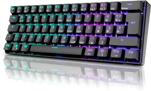 Kabellose mechanische Tastatur Rk Royal Kludge RK61 mit RGB-Beleuchtung