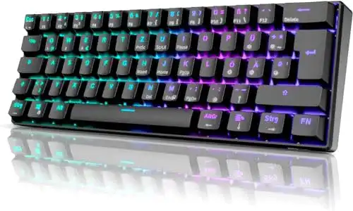 Kabellose mechanische Tastatur Rk Royal Kludge RK61 mit RGB-Beleuchtung