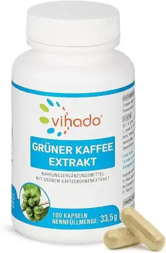 Vihado grüner Kaffee Extrakt mit 50% Chlorogensäure, hochdosiert