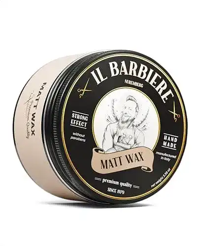 Pomade Il Barbiere Matt Wax wasserbasiert für mattes Haarstyling