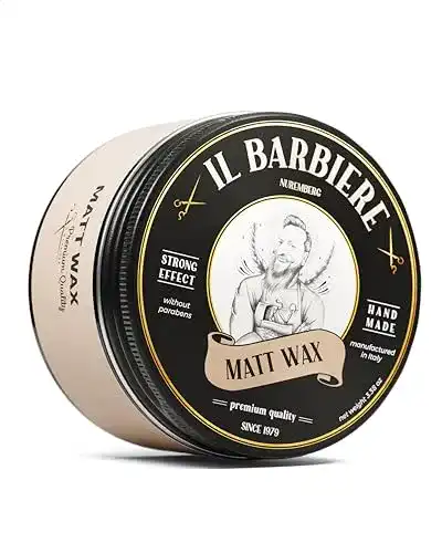 Pomade Il Barbiere Matt Wax wasserbasiert für mattes Haarstyling