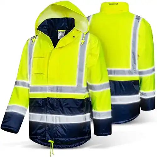 Warnschutzjacke Safetytex Winter Parka für Arbeitseinsätze