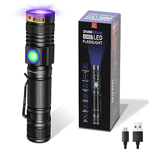 UV-Taschenlampe mit Schwarzlicht für verschiedene Anwendungen