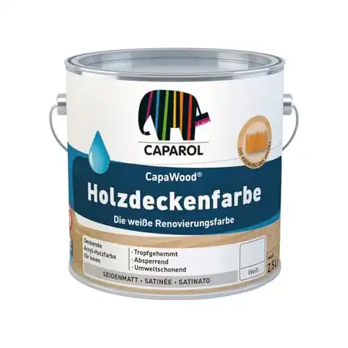 Caparol Capadur Holzdeckenfarbe Weiß 2,5 Liter
