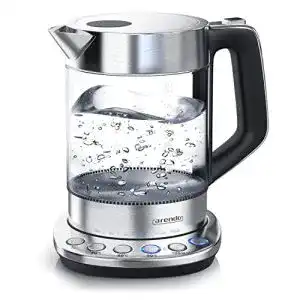 Arendo Wasserkocher – Glas Wasserkocher mit Temperatureinstellung und Warmhaltefunktion