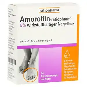 Amorolfin-Nagellack ratiopharm 5% Wirkstoffgehalt 3ml