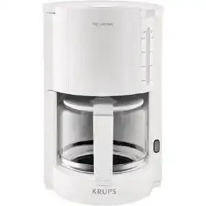 Krups ProAroma Filterkaffeemaschine in Weiß für aromatischen Kaffeegenuss