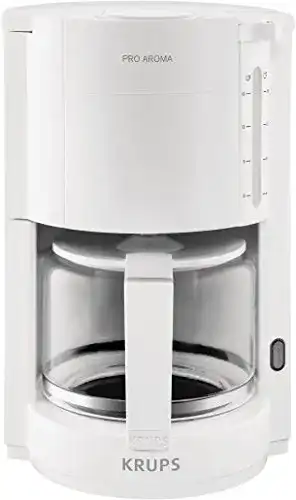 Krups ProAroma Filterkaffeemaschine in Weiß für aromatischen Kaffeegenuss